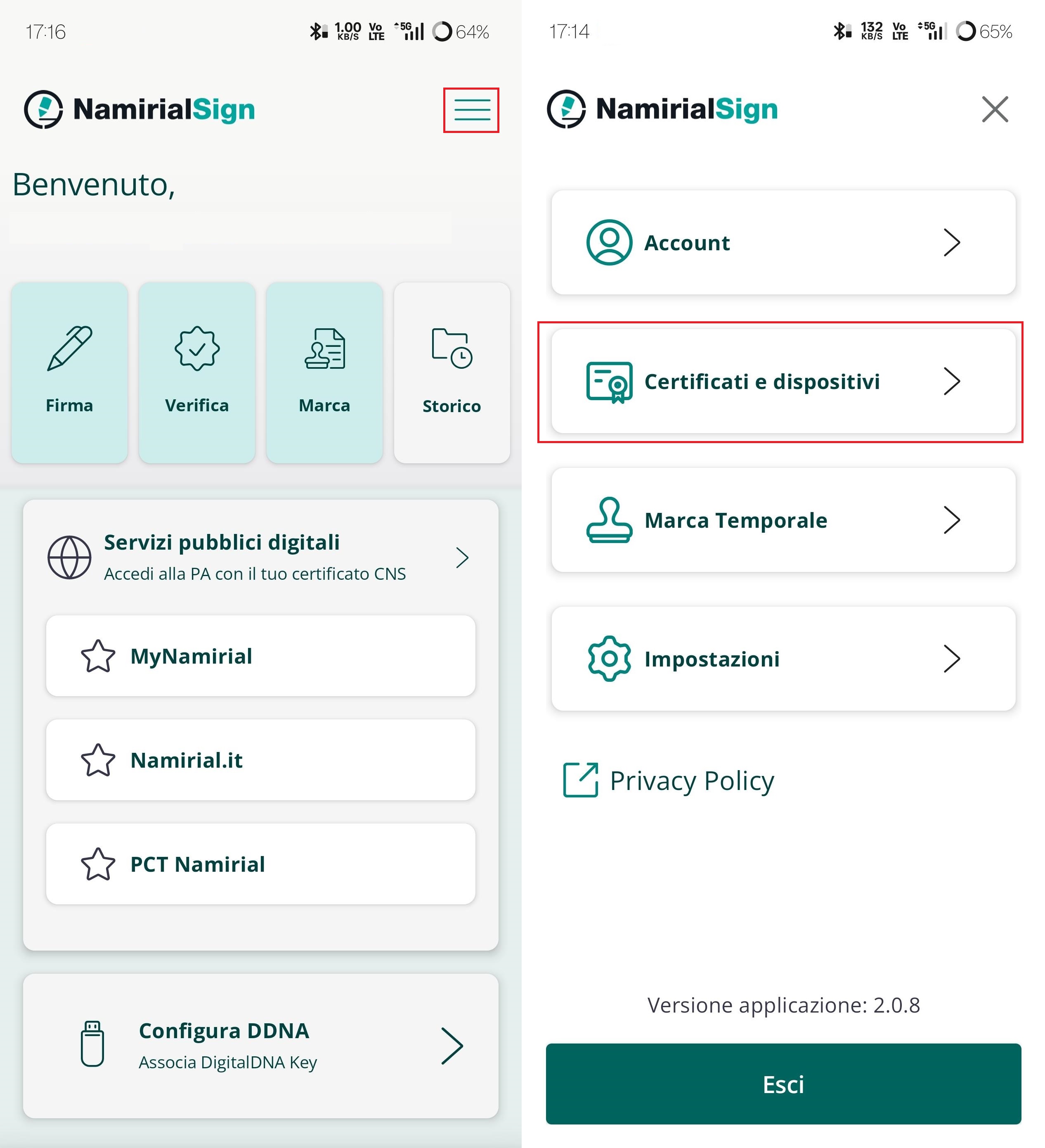 Certificati e dispositivi
