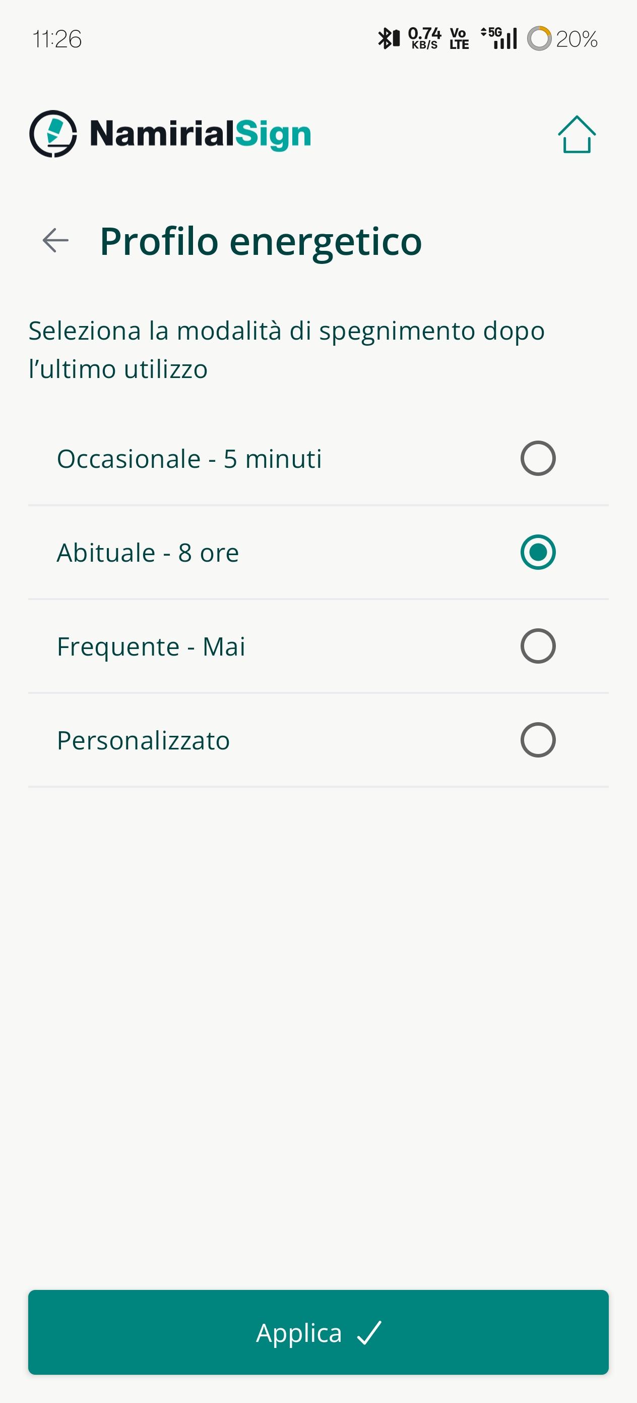 Profilo energetico