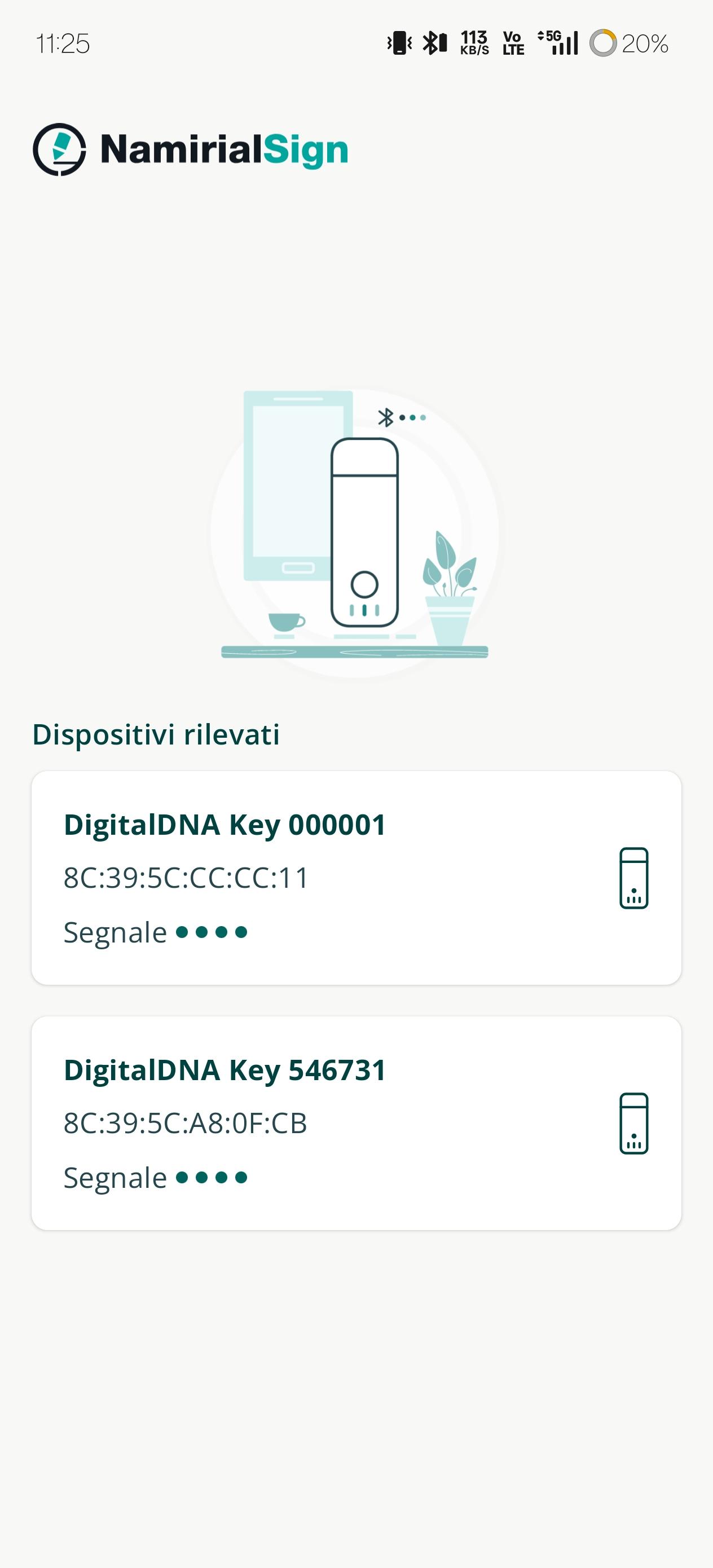 Ricerca bluetooth