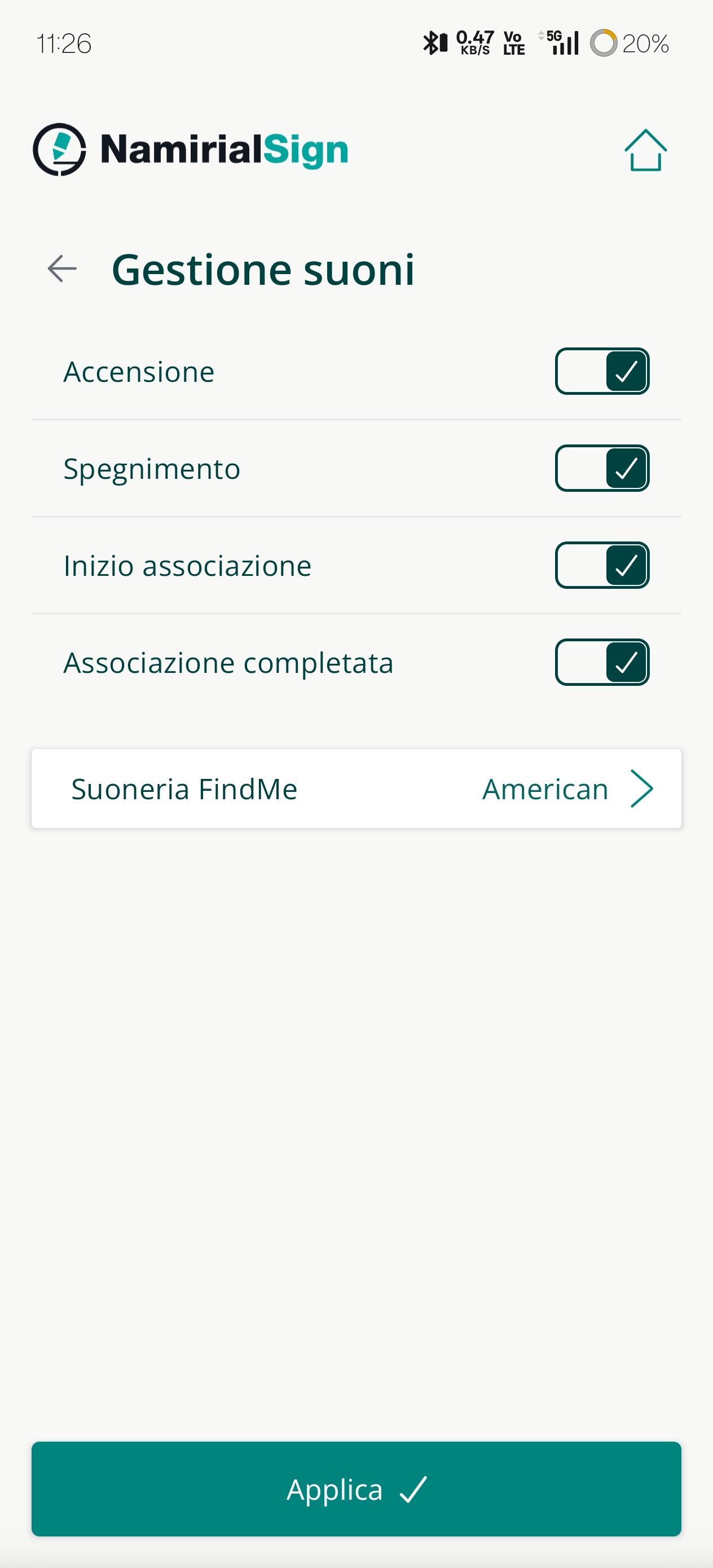 Gestione suoni