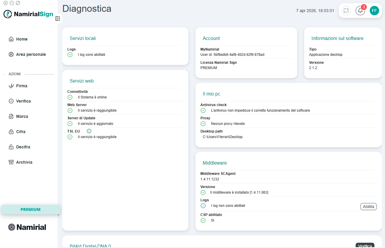 diagnostica - pagina principale