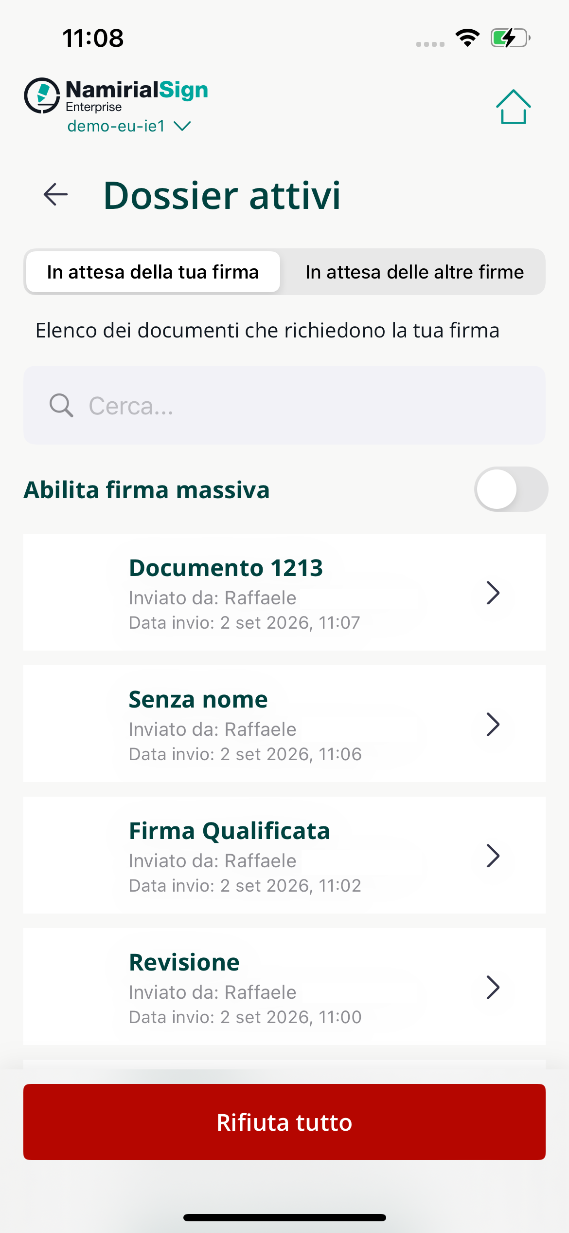 Richieste attive