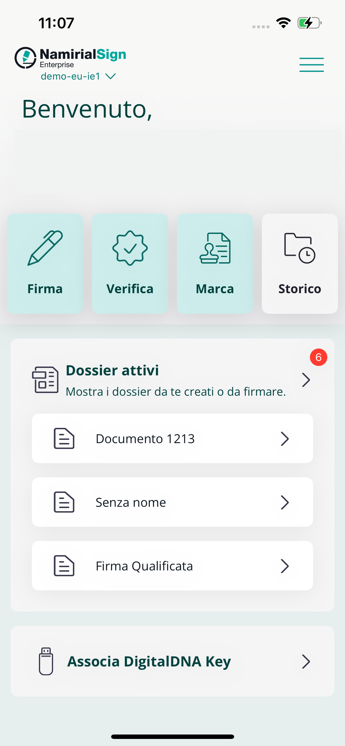 Homepage con dossier