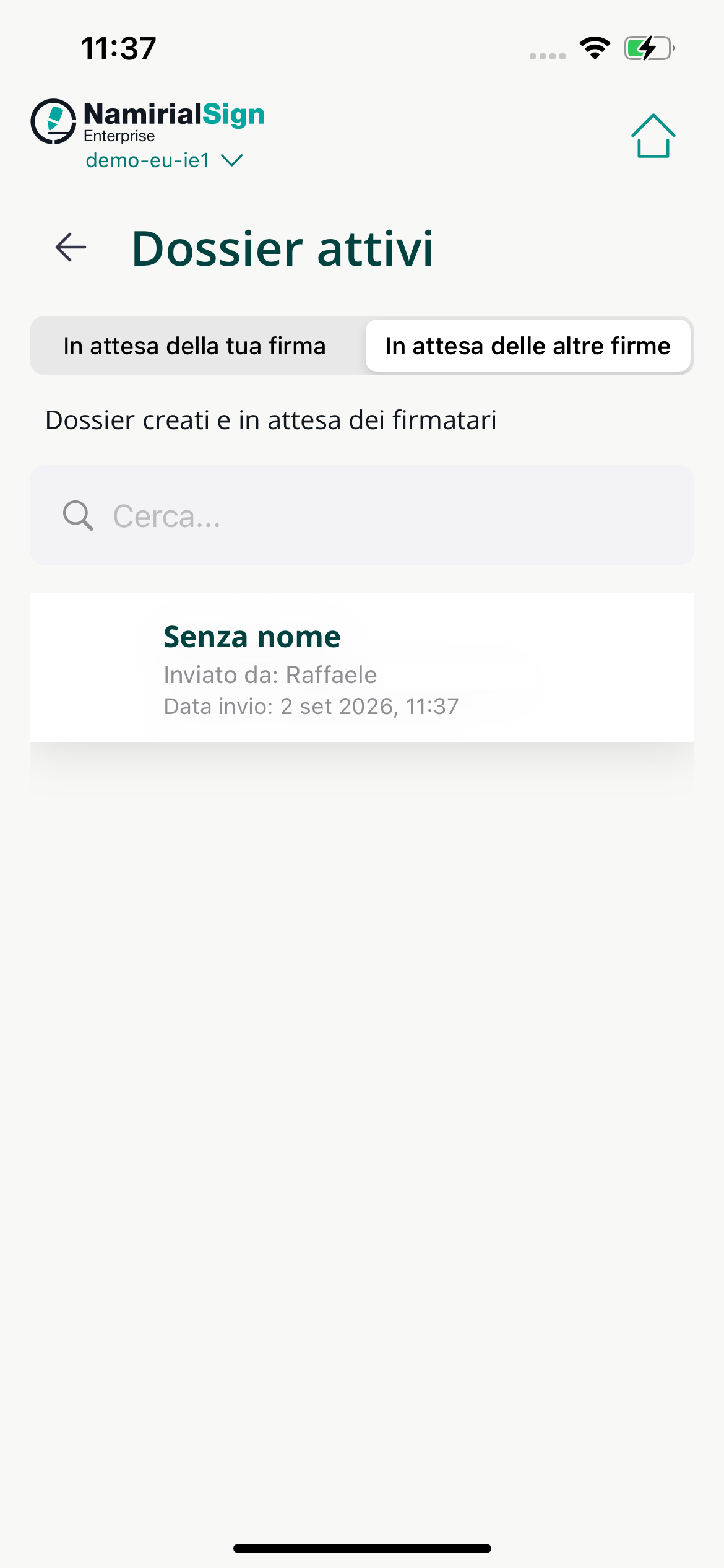 Buste in attesa di altri firmatari