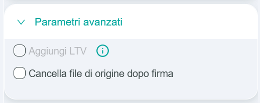 Firma digitale - Parametri avanzati XAdES e ASiC.