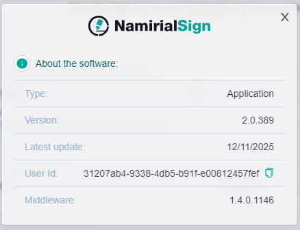 Software information