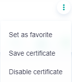 System Certificate Operations.