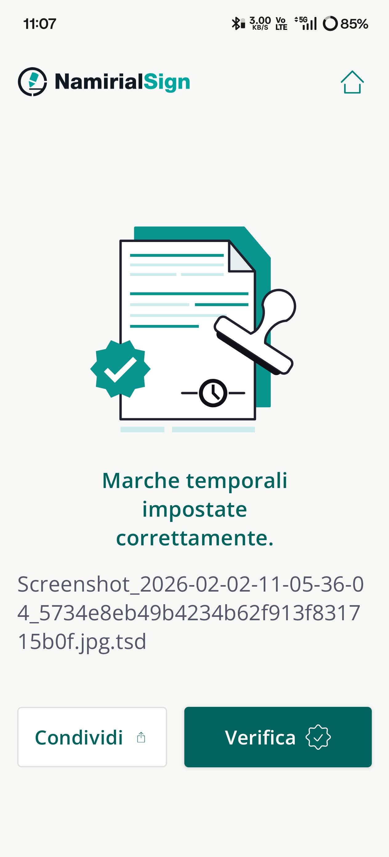 Timestamp application conclusion