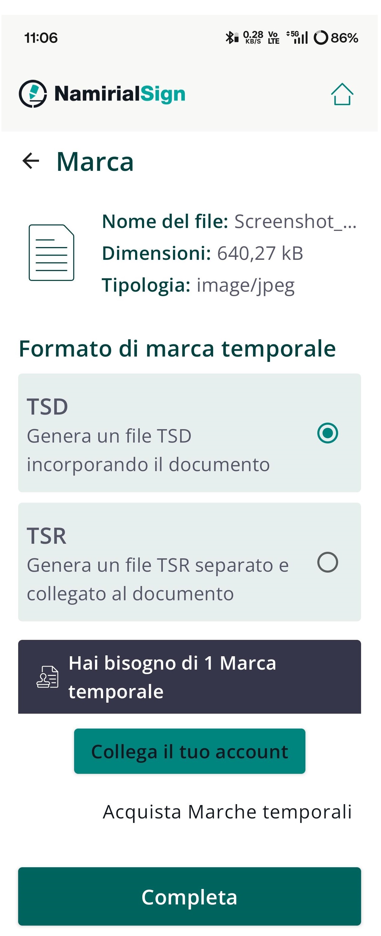 Timestamp flow without configured timestamp